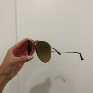 Brown Gold Classic Ray Ban Aviators
